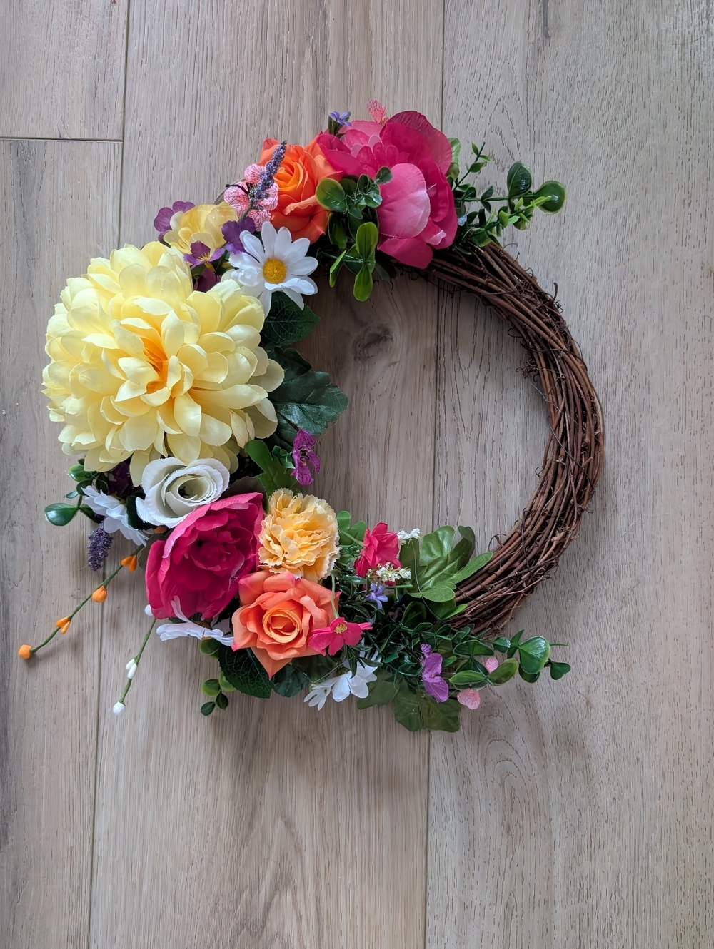 12" Homemade Grape Vine Wreath